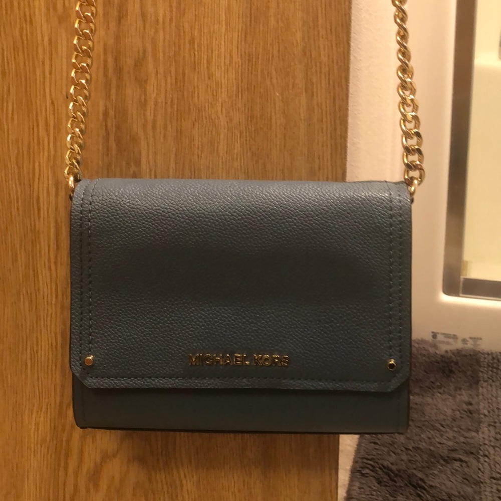 NWOT Michael Kors light blue crossbody